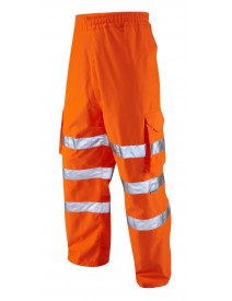 Leo Instow Orange Waterproof Overtrousers L02-O